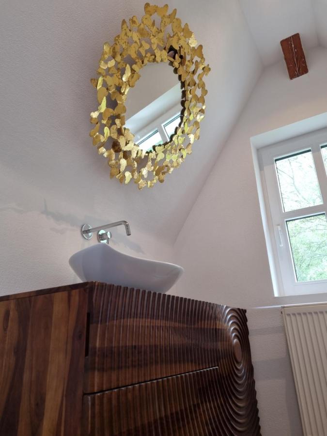 5 Sterne Bahnhoftraum, Appartement "Waldliebe" 133Qm, Grosse Terrasse 70Qm, Qr Code Scannen Fuer Virtuellen Rundgang, Premium Ausstattung Braunfels Extérieur photo